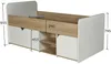 Vente-unique - LOSTYA Bett Holz, Platte BeigeWeiß - B 96,5 cm x H 95 cm x L 193,2 cm Bild 5