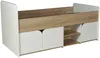 Vente-unique - LOSTYA Bett Holz, Platte BeigeWeiß - B 96,5 cm x H 95 cm x L 193,2 cm Bild 2