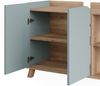 Waschbeckenunterschrank Karen Sonoma/Blau 80 x 65 cm mit 2 Türen Vicco Bild 5