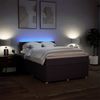 vidaXL Boxspringbett mit Matratze Dunkelbraun 140x190 cm Stoff 3289754 Bild 5