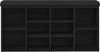 vidaXL Schuhbank Schwarz Eichen-Optik 102 x 32 x 50 cm Holzwerkstoff 862988 Bild 5