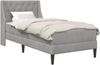 vidaXL Bettgestell mit Matratze Hellgrau 80 x 200 cm Samt 3414759 Bild 2