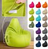 Green Bean® Sitzsack mit Rückenlehne, 230L Füllung waschbar, Polyester-PVC-Stoff hellgrün, 80 x 70 x 90 cm Bild 2