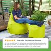 Green Bean® Sitzsack mit Rückenlehne, 230L Füllung waschbar, Polyester-PVC-Stoff hellgrün, 80 x 70 x 90 cm Bild 4