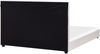 Bett mit Lattenrost Stoff ROUEN 180 x 200 cm Hellbeige Bild 5