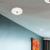 2er Set LED Einbaustrahler, Gips weiß, Chrom, D 9 cm Bild 2