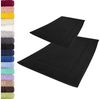 Lavea Badematte Elena, Höhe 3 mm, 2 Stück, Höhe 3 mm, 50x80cm, strapazierfähiger Badvorleger, beidseitig nutzbar, Baumwolle, rechteckig, pflegeleichte & saugstarker Duschvorleger, Fußbodenheizungen geeignet Bild 5
