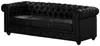 Vente-unique - Sofa 3-Sitzer und 2 Sessel - Kunstleder - Schwarz - CHESTERFIELD Bild 3
