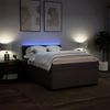 Boxspringbett mit Matratze, Stoff, Viereckige, grauer Fuß, Dunkelbraun, 140x200 cm, true Bild 5