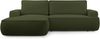 AX LIVING Ablia Sofa L Form mit Schlaffunktion Dunkelgrün 267 cm L Bild 3