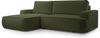 AX LIVING Ablia Sofa L Form mit Schlaffunktion Dunkelgrün 267 cm L Bild 2