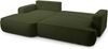 AX LIVING Ablia Sofa L Form mit Schlaffunktion Dunkelgrün 267 cm L Bild 5
