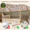 Crazy Pine 'Crazy Polly+' Hausbett mit Rausfallschutz, Holz natur, 100x200 cm, mit Schublade Bild 4