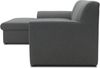 DOMO Collection Topper, Ecksofa mit Schlaffunktion, Webstoff grau, 155 x 245 cm Bild 3