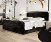 Boxspringbett Schlafzimmerbett MABEL 200x200cm Stoff Opera Velvet Schwarz Bild 2