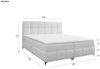 Boxspringbett Schlafzimmerbett SOPHIE 180x200cm Stoff Salvador Grafit Bild 5