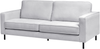 Beliani 'SAVALEN' 3-Sitzer Sofa, Stoff hellgrau, 87 x 91 x 204 cm Bild 4