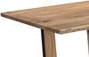 Baumkantentisch 120 x 80 cm Akazie massiv naturfarben schwarzem U-Gestell aus Metall + Holz BRISBANE 137609244 Bild 2