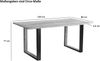 Baumkantentisch 120 x 80 cm Akazie massiv naturfarben schwarzem U-Gestell aus Metall + Holz BRISBANE 137609244 Bild 5