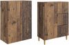 vidaXL Schrankset 2 pcs 66 x 34,5 x 90 cm Holzwerkstoff 3416581 Bild 3