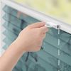 Lichtblick Design Plissee mit Motiv Aqua Floral 1001 Tageslicht - Blickdicht; einfache Installation mit Klemmträgern;  von beiden Seiten sichtbar, 130 x 70 x 2,5 cm Bild 2