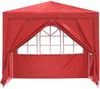 vidaXL Party-Zelt Rot 250 x 250 x 240 cm PE und Stahl 42032996 Bild 4