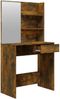 vidaXL Schminktisch-Set Räuchereiche 74,5x40x141 cm 3114144 Bild 5