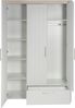 roba Kinderkleiderschrank 3-türig 'Helene' mit Schublade - Soft Close - Lichtgrau / Holzdekor Bild 3