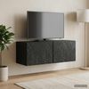 vidaXL Wandmontierter TV-Schrank 59,5 x 41 x 30 cm Schwarz 898846 Bild 3