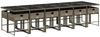 vidaXL 13-tlg. Garten-Essgruppe mit Kissen Grau Poly Rattan 3278071 Bild 3