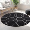 Sanat Teppich Trellis, rund, Höhe: 10 mm, Kurzflor, skandi, boho, auch als Läufer und in rund Bild 5