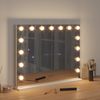 vidaXL LED Schminkspiegel Weiß 58 x 10 x 47 cm Glas und Stahl 42020527 Bild 3