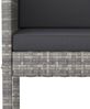 vidaXL 5-tlg. Gartenbar-Set mit Kissen Poly Rattan Grau 3094776 Bild 5