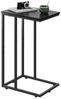 WLIVE Beistelltisch C Form, Nachttisch für Schlafzimmer, Wohnzimmer, (38,5 x 28,8 x 63,3 cm), Beistelltische mit Metallrahmen, Wohnzimmer Tisch für Couch, Sofa Bild 2