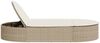 vidaXL Doppel-Sonnenliege mit Auflagen Beige Poly Rattan 368650 Bild 4