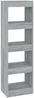 vidaXL Bücherregal/Raumteiler Grau Sonoma 40x30x135 cm 813591 Bild 2