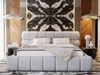 GRAINGOLD Mellow Polsterbett 140x200, mit hohem Kopfteil und Bettkasten, Velour-Stoff, Hellgrau Bild 3