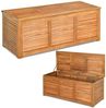 COSTWAY Gartenbox, Aufbewahrungsbox bis 160kg, Akazienholz, 120x45x45cm Bild 4