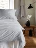 Irisette Mako-Satin uni Bettwäsche Set uni Paris 8000 grau 135x200 cm + 1 x Kissenbezug 80x80 cm Bild 5