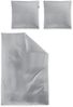 Irisette Mako-Satin uni Bettwäsche Set uni Paris 8000 grau 135x200 cm + 1 x Kissenbezug 80x80 cm Bild 4