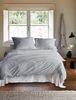 Irisette Mako-Satin uni Bettwäsche Set uni Paris 8000 grau 135x200 cm + 1 x Kissenbezug 80x80 cm Bild 2