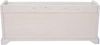 Sitzbank Bienne, Aufbewahrungsbox, 3 Körbe, Kubu-Rattan-Geflecht, 112x46x37cm ~ weiß Bild 4