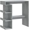 vidaXL Bartisch mit Regal Grau Sonoma 100x50x101,5 cm 812961 Bild 2