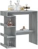vidaXL Bartisch mit Regal Grau Sonoma 100x50x101,5 cm 812961 Bild 4