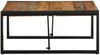 vidaXL Couchtisch Mehrfarbig 80x80x35 cm Altholz Massivholz 4016671 Bild 3