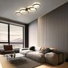 ZMH LED-Deckenleuchte, 37 W, 3000 K, Warmweiß, modern, runder Ring, schwarz, 89 cm, Designer-Schreibtischlampe für Schlafzimmer, Wohnzimmer, Flur, Büro, Küche Bild 5