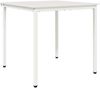 vidaXL Esstisch Weiß 80 x 80 x 75 cm Massives Kiefernholz 892784 Bild 2