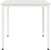 vidaXL Esstisch Weiß 80 x 80 x 75 cm Massives Kiefernholz 892784 Bild 5