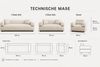 Pointhome Sofa 3-Sitzer Bettfunktion und Bettkasten Sofas für Wohnzimmer Bild 3