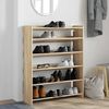 vidaXL Schuhregal Sonoma-Eiche 80x25x100 cm Holzwerkstoff 859898 Bild 3